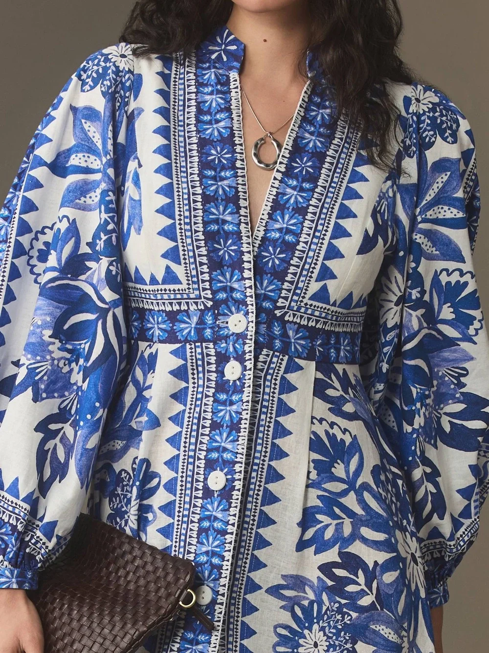 Farm Rio Tapestry Linen Maxi Dress - Picture 3 of 9